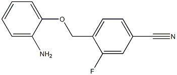 4-(2-aminophenoxymethyl)-3-fluorobenzonitrile|
