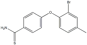 4-(2-bromo-4-methylphenoxy)benzene-1-carbothioamide