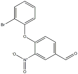 4-(2-bromophenoxy)-3-nitrobenzaldehyde 结构式
