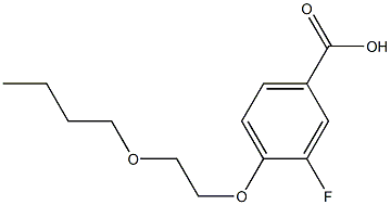 4-(2-butoxyethoxy)-3-fluorobenzoic acid 结构式