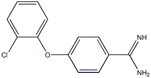 4-(2-chlorophenoxy)benzene-1-carboximidamide Structure