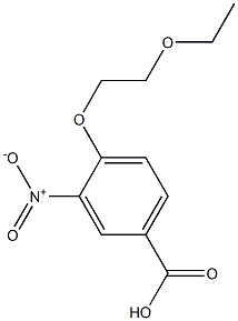 4-(2-ethoxyethoxy)-3-nitrobenzoic acid Structure