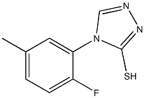 4-(2-fluoro-5-methylphenyl)-4H-1,2,4-triazole-3-thiol,,结构式