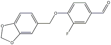 4-(2H-1,3-benzodioxol-5-ylmethoxy)-3-fluorobenzaldehyde|