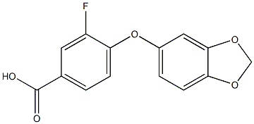 4-(2H-1,3-benzodioxol-5-yloxy)-3-fluorobenzoic acid