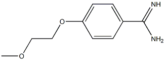 4-(2-methoxyethoxy)benzenecarboximidamide Structure