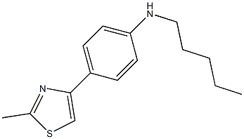 4-(2-methyl-1,3-thiazol-4-yl)-N-pentylaniline Struktur