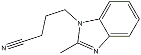 4-(2-methyl-1H-benzimidazol-1-yl)butanenitrile,,结构式