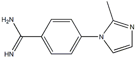 4-(2-methyl-1H-imidazol-1-yl)benzene-1-carboximidamide 结构式