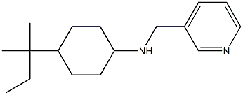 4-(2-methylbutan-2-yl)-N-(pyridin-3-ylmethyl)cyclohexan-1-amine,,结构式