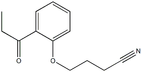 4-(2-propionylphenoxy)butanenitrile 结构式