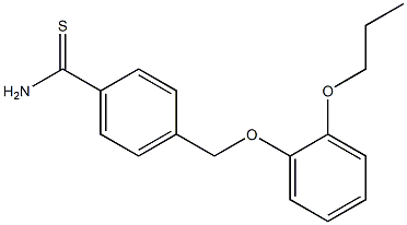 4-(2-propoxyphenoxymethyl)benzene-1-carbothioamide|