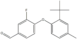 4-(2-tert-butyl-4-methylphenoxy)-3-fluorobenzaldehyde Structure