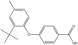 4-(2-tert-butyl-4-methylphenoxy)benzoic acid Structure