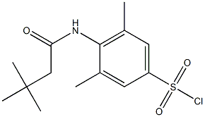  4-(3,3-dimethylbutanamido)-3,5-dimethylbenzene-1-sulfonyl chloride