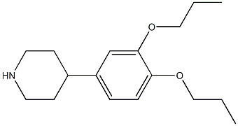 4-(3,4-dipropoxyphenyl)piperidine 结构式