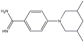 4-(3,5-dimethylpiperidin-1-yl)benzene-1-carboximidamide