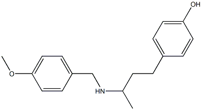 4-(3-{[(4-methoxyphenyl)methyl]amino}butyl)phenol,,结构式