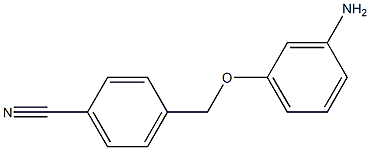 4-(3-aminophenoxymethyl)benzonitrile,1016743-14-8,结构式