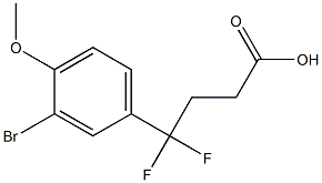 4-(3-bromo-4-methoxyphenyl)-4,4-difluorobutanoic acid Structure