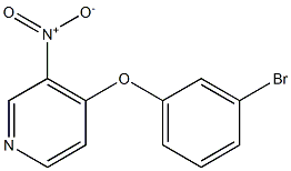 4-(3-bromophenoxy)-3-nitropyridine Struktur
