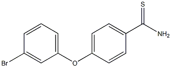 4-(3-bromophenoxy)benzene-1-carbothioamide Structure