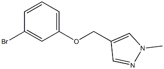 4-(3-bromophenoxymethyl)-1-methyl-1H-pyrazole Structure