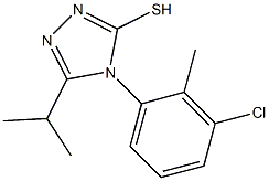 4-(3-chloro-2-methylphenyl)-5-(propan-2-yl)-4H-1,2,4-triazole-3-thiol Structure