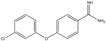 4-(3-chlorophenoxy)benzene-1-carboximidamide Structure