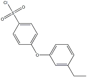 4-(3-ethylphenoxy)benzenesulfonyl chloride Struktur