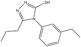 4-(3-ethylphenyl)-5-propyl-4H-1,2,4-triazole-3-thiol Struktur