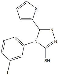 4-(3-iodophenyl)-5-(thiophen-2-yl)-4H-1,2,4-triazole-3-thiol 结构式