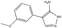 4-(3-methoxyphenyl)-1H-pyrazol-5-amine Structure