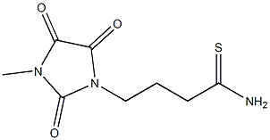 4-(3-methyl-2,4,5-trioxoimidazolidin-1-yl)butanethioamide