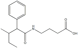 4-(3-methyl-2-phenylpentanamido)butanoic acid