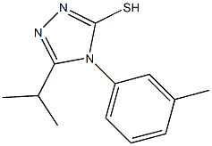 4-(3-methylphenyl)-5-(propan-2-yl)-4H-1,2,4-triazole-3-thiol Struktur