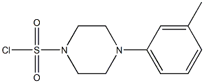 4-(3-methylphenyl)piperazine-1-sulfonyl chloride Struktur