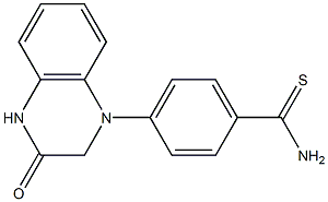 4-(3-oxo-1,2,3,4-tetrahydroquinoxalin-1-yl)benzene-1-carbothioamide Structure