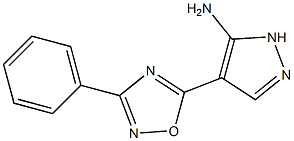 4-(3-phenyl-1,2,4-oxadiazol-5-yl)-1H-pyrazol-5-amine