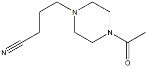 4-(4-acetylpiperazin-1-yl)butanenitrile,,结构式
