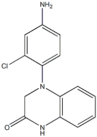 4-(4-amino-2-chlorophenyl)-1,2,3,4-tetrahydroquinoxalin-2-one Struktur