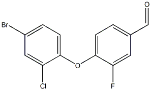 4-(4-bromo-2-chlorophenoxy)-3-fluorobenzaldehyde Structure