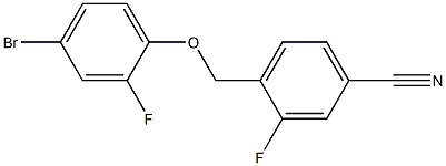  4-(4-bromo-2-fluorophenoxymethyl)-3-fluorobenzonitrile