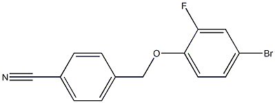 4-(4-bromo-2-fluorophenoxymethyl)benzonitrile|