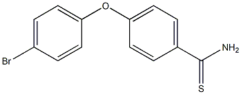4-(4-bromophenoxy)benzene-1-carbothioamide 化学構造式