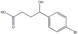 4-(4-bromophenyl)-4-hydroxybutanoic acid Struktur