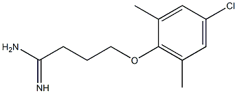 4-(4-chloro-2,6-dimethylphenoxy)butanimidamide 化学構造式