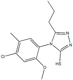 4-(4-chloro-2-methoxy-5-methylphenyl)-5-propyl-4H-1,2,4-triazole-3-thiol