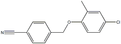 4-(4-chloro-2-methylphenoxymethyl)benzonitrile Structure