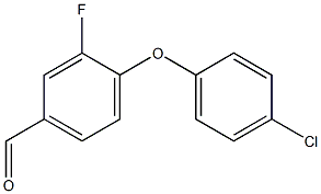 4-(4-chlorophenoxy)-3-fluorobenzaldehyde Structure